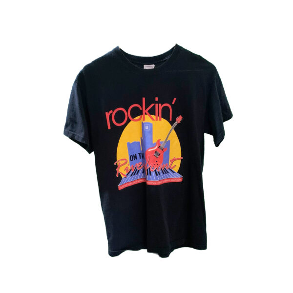 「Rockin’ on the Riverfront 2008」バンド・コンサートTシャツ ブラック【バックプリント／ロックフェスティバル】
