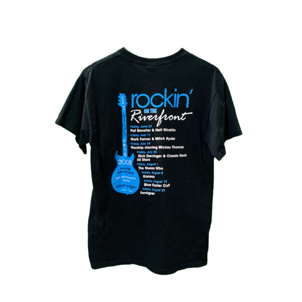 「Rockin’ on the Riverfront 2008」バンド・コンサートTシャツ ブラック【バックプリント／ロックフェスティバル】 - 画像 (2)