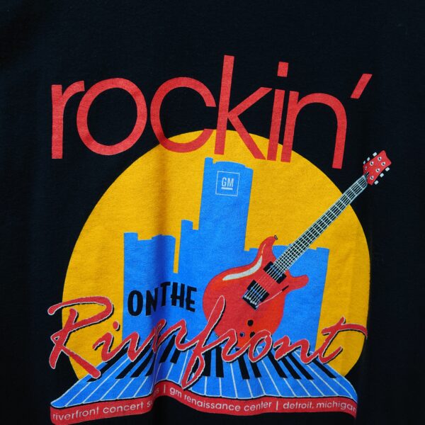 「Rockin’ on the Riverfront 2008」バンド・コンサートTシャツ ブラック【バックプリント／ロックフェスティバル】 - 画像 (3)